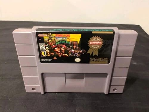 Donkey Kong Country 2: Diddy’s Kong Quest Cartridge (Super Nintendo, SNES 1995)