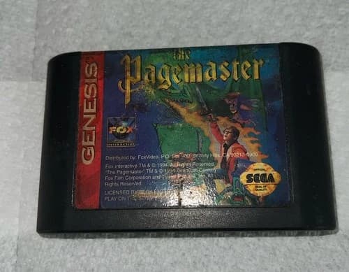 Pagemaster (Sega Genesis, 1994) Cartridge Only