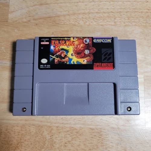 Advanced Dungeons & Dragons: Eye of the Beholder SNES Super Nintendo - Tested