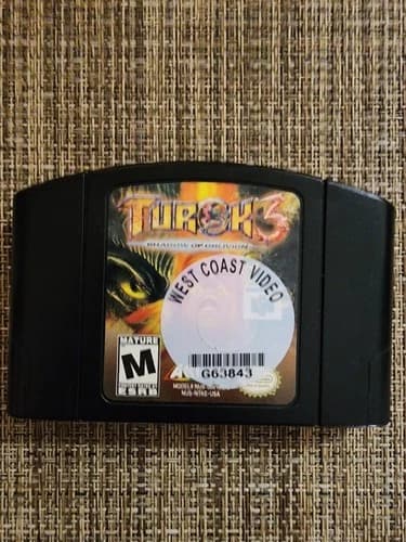 Turok 3: Shadow of Oblivion (Nintendo 64, N64 2000) TPre-Owned Rental Good Cond