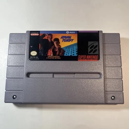 Rival Turf! (Super Nintendo SNES, 1992) Loose Cartridge - Tested & Working
