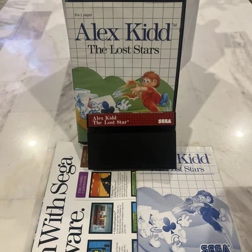 Alex Kidd The Lost Stars Sega Master System Contacts Cleaned
