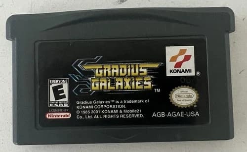 Gradius Galaxies Nintendo Gameboy Advance GBA Cartridge Konami Authentic Works