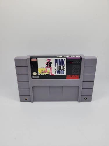 Pink Panther Goes to Hollywood - Super Nintendo SNES - Authentic - Tested!