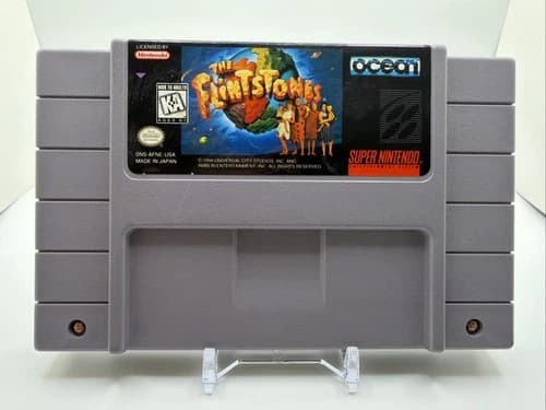 The Flintstones (Super Nintendo, 1993) SNES Authentic - Cleaned - Tested