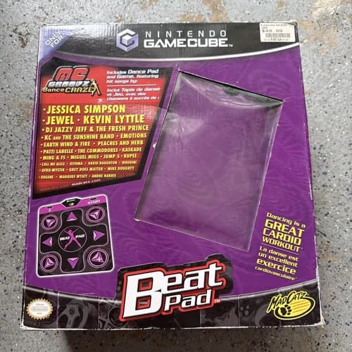 Nintendo GameCube MC Groovz Dance Craze Beat Pad 2004 TESTED