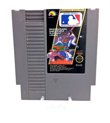 Major League Baseball (Nintendo Entertainment System NES, 1988) Video Game Cart