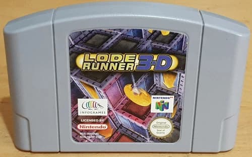 Lode Runner 3D For Nintendo 64 N64 Cartridge Only