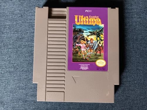 Ultima: Exodus (FCI, 1989) NES Game Cart Only, Tested & Working