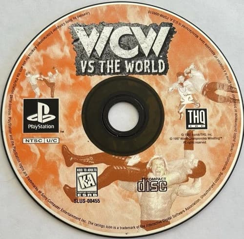WCW vs. The World -BL (Sony PlayStation 1, PS1) DISC ONLY | NO TRACKING | M2284