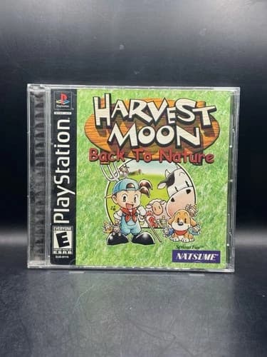 Harvest Moon: Back to Nature (Sony PlayStation 1, 2000) CIB w/ Registration Card