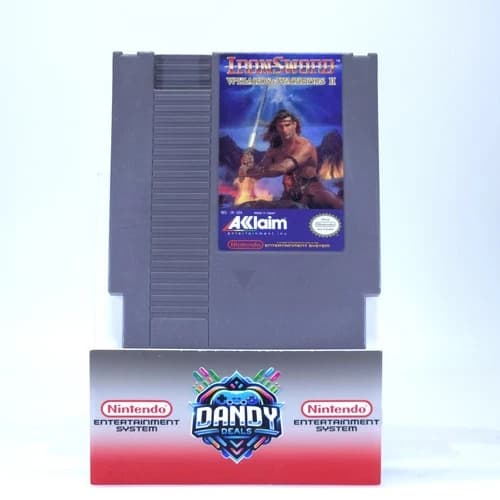 Iron Sword Wizards and Warriors 2 II Authentic, Tested - NES