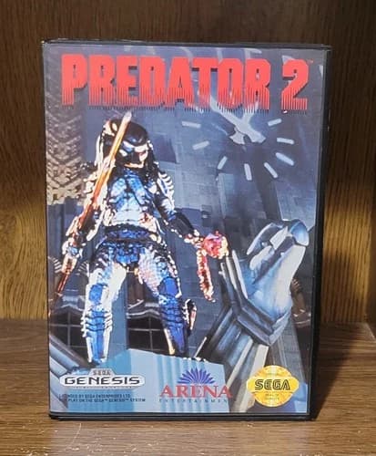 SEGA GENESIS PREDATOR 2 - COMPLETE (TESTED & WORKING)