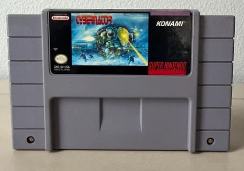 Cybernator Super Nintendo (SNES, 1993) Cartridge Only Tested Original Clean!!!