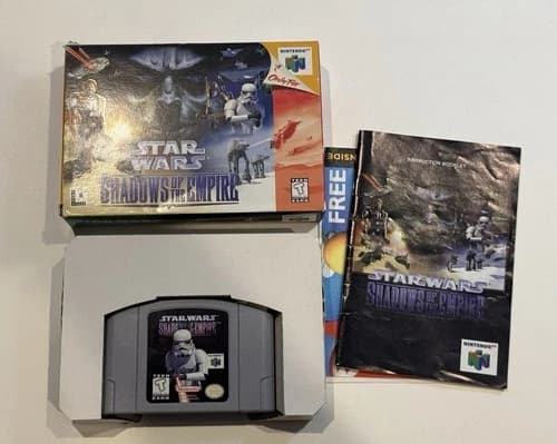 Star Wars: Shadows of the Empire (Nintendo 64, 1996) N64 CIB Complete W Manual