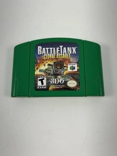 BattleTanx Global Assault Nintendo N64 Game Authentic Cart Only Tested Works