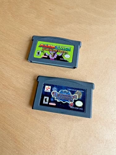 Mario LuiGi Yu-Gi-Oh Dungeon Dice Monsters Nintendo Game Boy Advance Games GBA