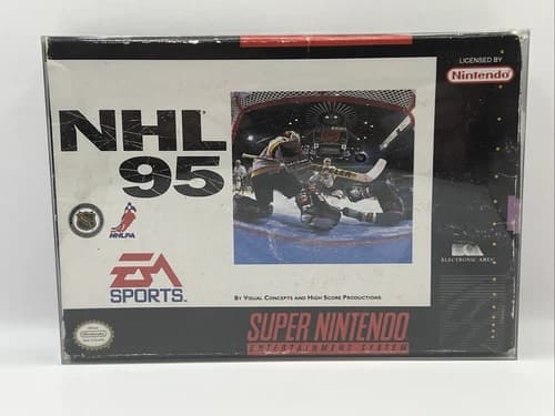 NHL 95 (Super Nintendo Entertainment System, 1994) Complete in Box CIB
