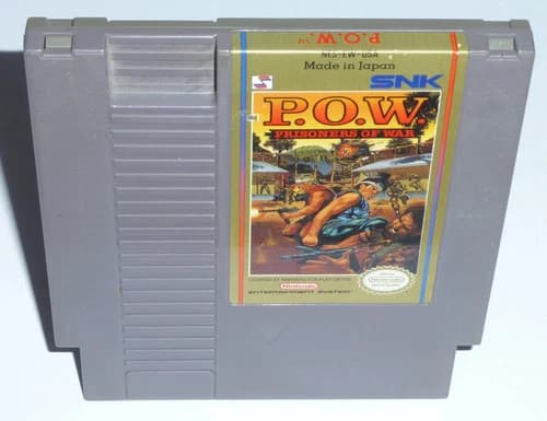 POW: PRISONERS OF WAR - Nintendo NES Game (Authentic) Cleaned & Tested, P O W