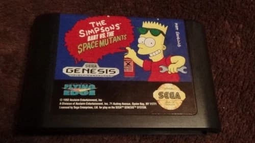 Simpsons: Bart vs. The Space Mutants (Sega Genesis, 1992) Cart Only Tested J