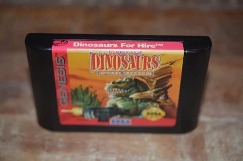 Sega Genesis Dinosaurs For Hire cartridge tested works 100%