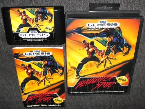 Slaughter Sport (Sega Genesis, 1991) Complete in Box CIB, Excellent