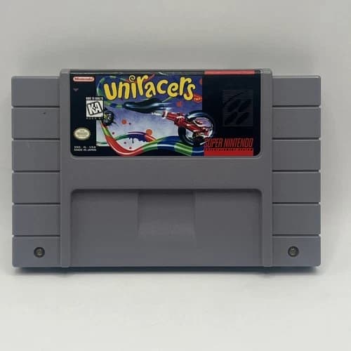 Super Nintendo Uniracers 1994 SNES Tested Working GAMEPLAY PICS