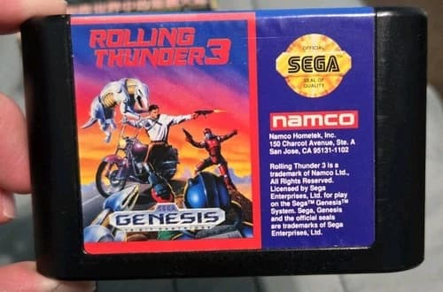 Rolling Thunder 3 (Sega Genesis, 1993) Cart Only Authentic