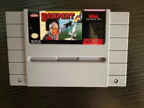 Rampart SNES game Super Nintendo tested