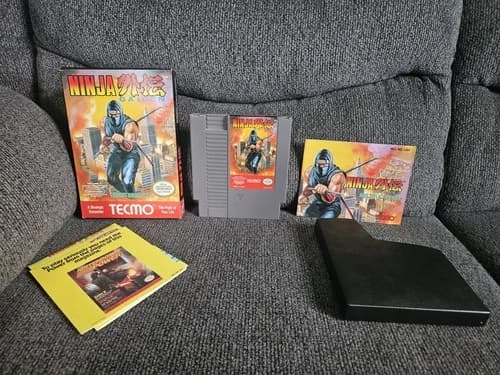 Ninja Gaiden Nintendo NES Cartridge CIB (Tested & Authentic)