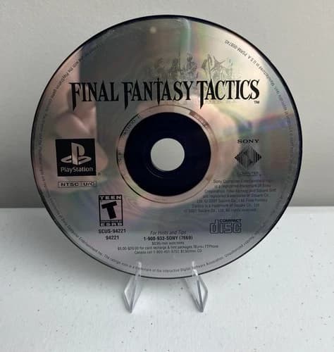 Final Fantasy Tactics PlayStation 1 PS1 Greatest Hits Disc Only Tested Free Ship