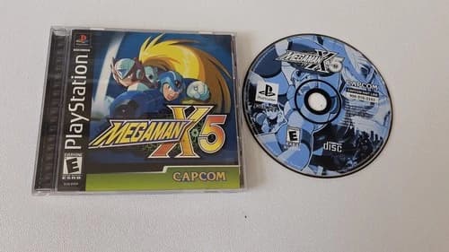 Mega Man X5 Sony PlayStation 1 PS1 Complete CIB w Reg Card Tested & Working