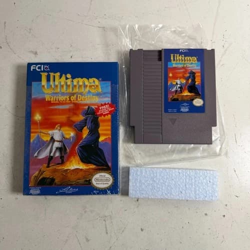 NES Nintendo ULTIMA WARRIORS OF DESTINY Complete With Box - MINTY