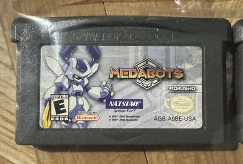 Medabots ROKUSHO version and METABEE AX version Gameboy Advance Games, tested