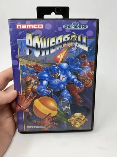 Powerball Sega Genesis, Tested & Working, Complete With Manual, Box, & Cartridge