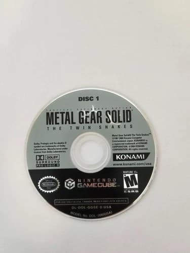 GameCube- Metal Gear Solid-Twin Snakes - Discs 1 and 2 ONLY