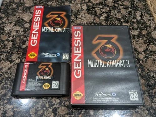 Mortal Kombat 3 Sega Genesis - CIB - Tested, Works