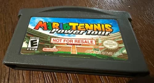 Mario Tennis Power Tour Game Boy Advance GBA Not For Resale NFR Variant Cart
