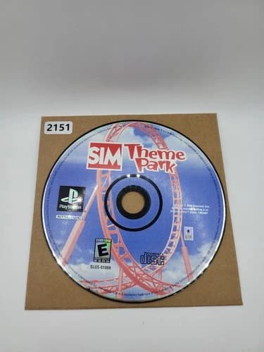 Sim Theme Park (Sony PlayStation 1, PS1) DISC ONLY | NO TRACKING
