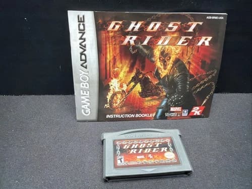 Ghost Rider Nintendo Game Boy Advance GBA Authentic Marvel 2K