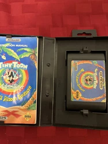 Konami Tiny Toon Adventures Buster's Hidden Treasure Sega Genesis Platformer Ma…
