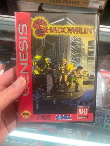 Shadowrun Sega Genesis Original Complete CIB