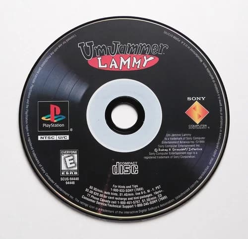 Um Jammer Lammy (Sony PlayStation 1, 1999) Disc Only PS1