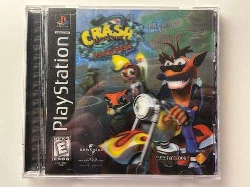 Crash Bandicoot Warped Sony PlayStation PS1 Black Label Complete CIB Tested