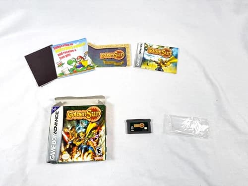 Golden Sun (Nintendo Game Boy Advance GBA) CIB w/Inserts Map TESTED