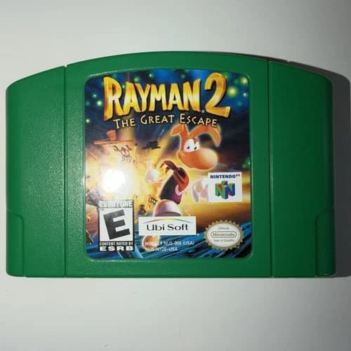 Rayman 2: The Great Escape (Nintendo 64, 1999) N64 Authentic Tested & Working