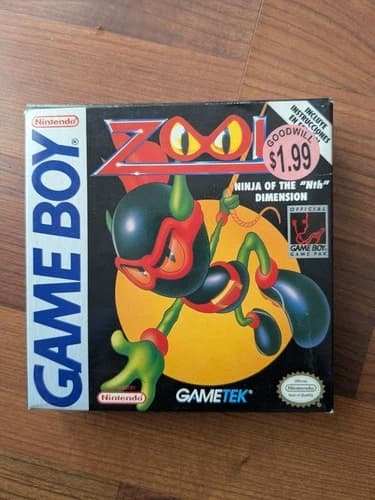 Zool Ninja of the Nth Dimension Nintendo GameBoy GB GameTek CIB Complete RARE
