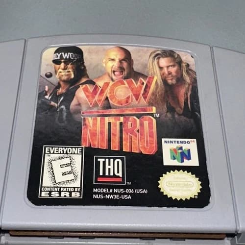 WCW Nitro (Nintendo 64 N64 1999) Authentic - Cartridge Only - Tested and Working