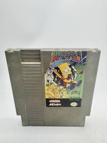 The Simpsons: Bart vs. the World Nintendo Entertainment System 1991 NES Tested