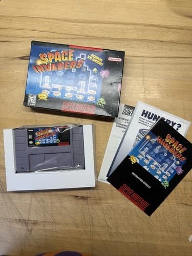 SNES - Space Invaders - CIB great Shape. Tested Working
